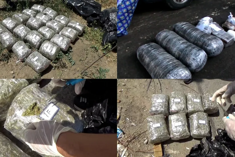Azərbaycana qaçaqmalçılıq yolu ilə 60 kiloqram marixuana gətirən 3 narkokuryer saxlanılıb