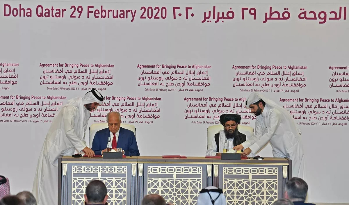 US signs peace deal with Taliban