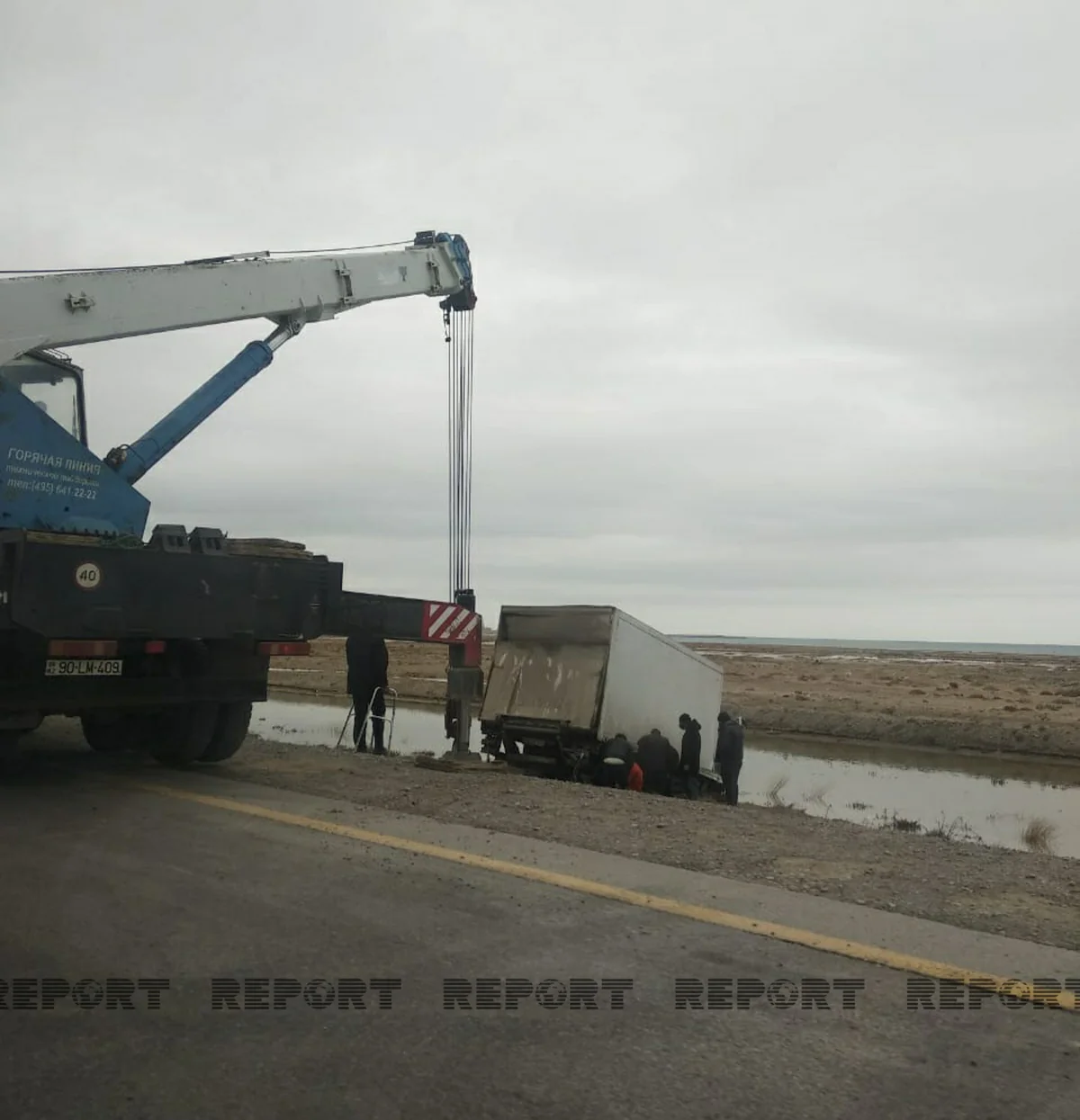 Ələt-Astara yolunda yük avtomobili aşıb