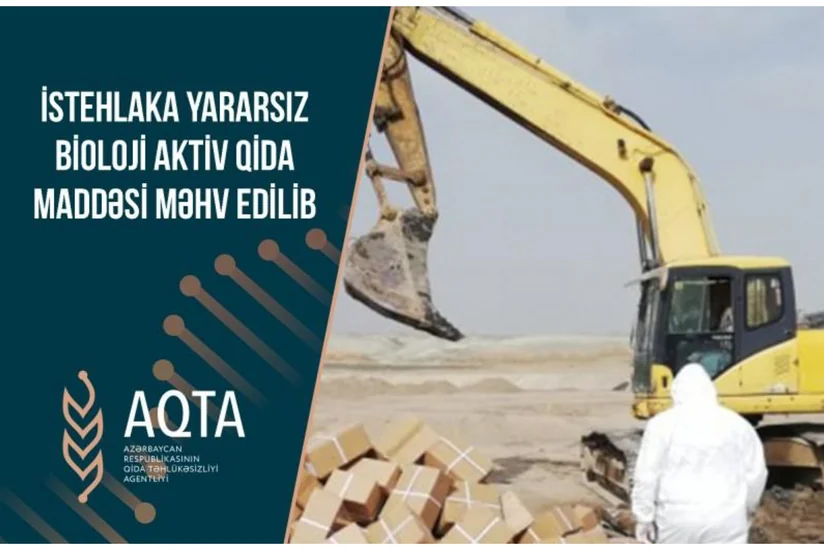 İstehlaka yararsız müxtəlif növ süd və süd məhsulları məhv edilib