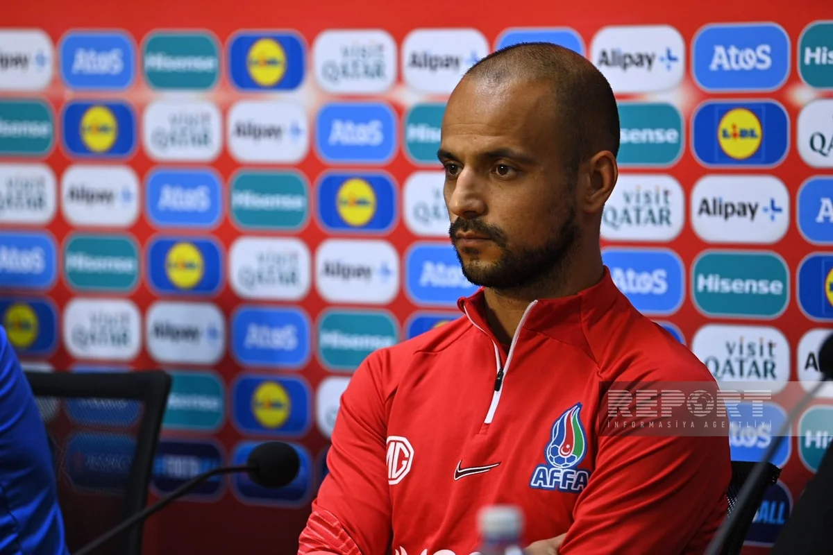 Azərbaycan millisinin futbolçusu: “Yaxşı nəticə ilə xalqımızı sevindirmək niyyətindəyik”