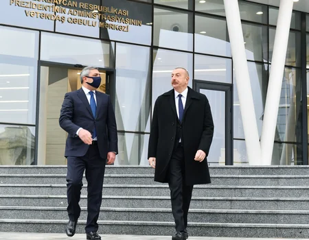 Ilham Aliyev attends opening of Citizen Reception Center of Presidential Administration 