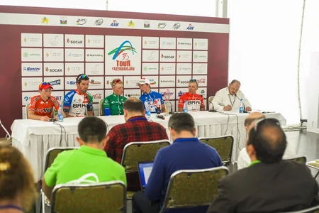 “Tour d`Azerbaidjan-2015” veloturunun liderləri yarış barədə təəssüratlarını bölüşüblər