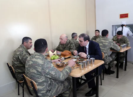 Presidential Assistant and Defence Minister inspect situation in military units of frontline zone