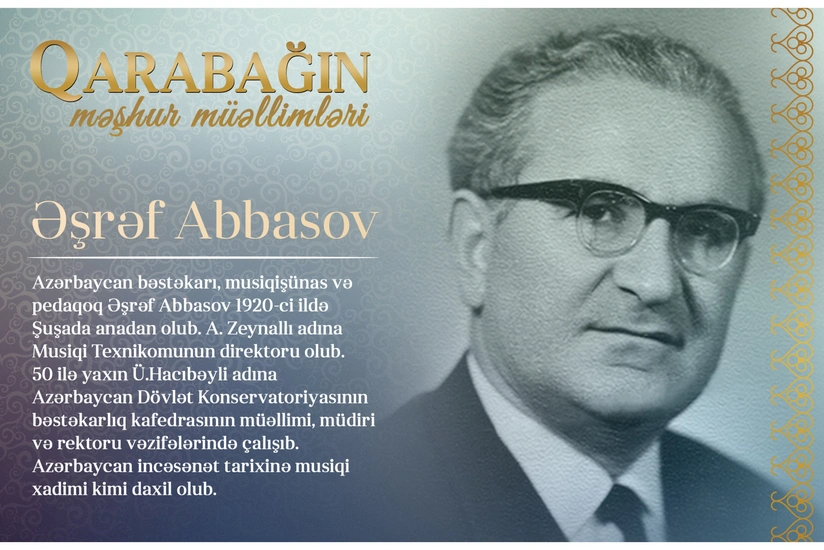 Знаменитые учителя Карабаха – Ашраф Аббасов