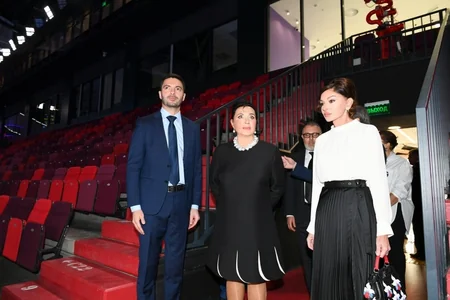 First Vice-President Mehriban Aliyeva visited Gymnastics Center in Luzhniki Olympic Complex