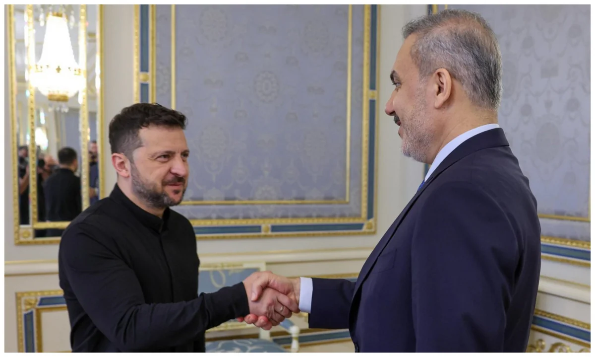 Глава МИД Турции встретился с президентом Украины