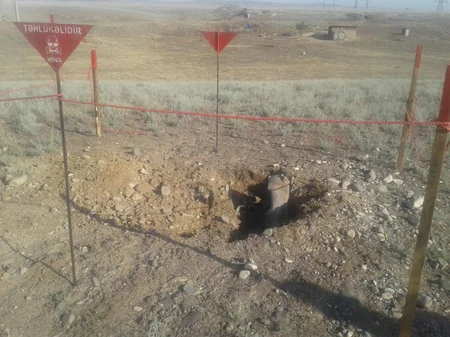 ANAMA: Horadiz şəhərində 2940 kv.m ərazi yoxlanılıb, hərbi sursat aşkarlanmayıb