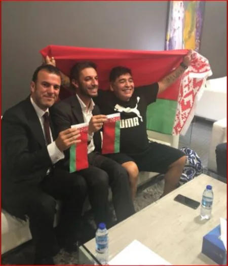 Maradona Belarusun Dinamo klubunun idarə heyətinə sədr seçilib