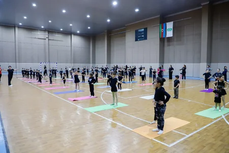 Naxçıvanda gimnastlar üçün ustad dərsi keçirilib