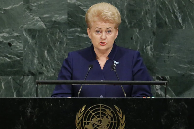 Перед выступлением президента Литвы в ООН россияне покинули зал