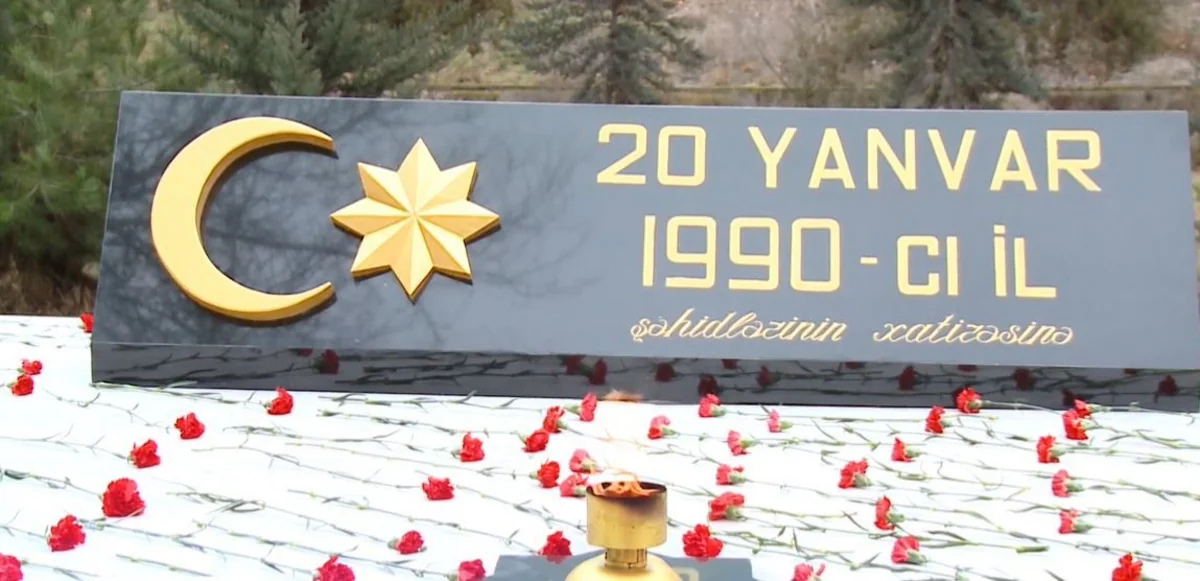 Yevlaxda 20 Yanvar faciəsinin 30-cu ildönümü qeyd olunub - VİDEO