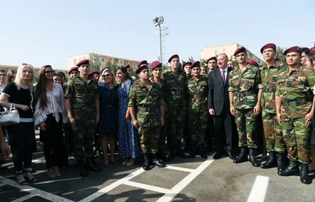 Azərbaycan Prezidentinin oğlu Heydər Əliyev Vətənə sədaqət andı içib - FOTO - VİDEO