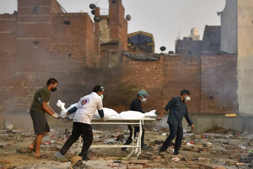 India sees another record increase in COVID mortality