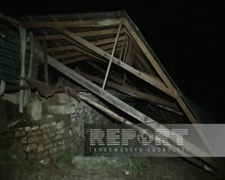 В Геранбое из-за сильного ветра возникли перебои с подачей электроэнергии
