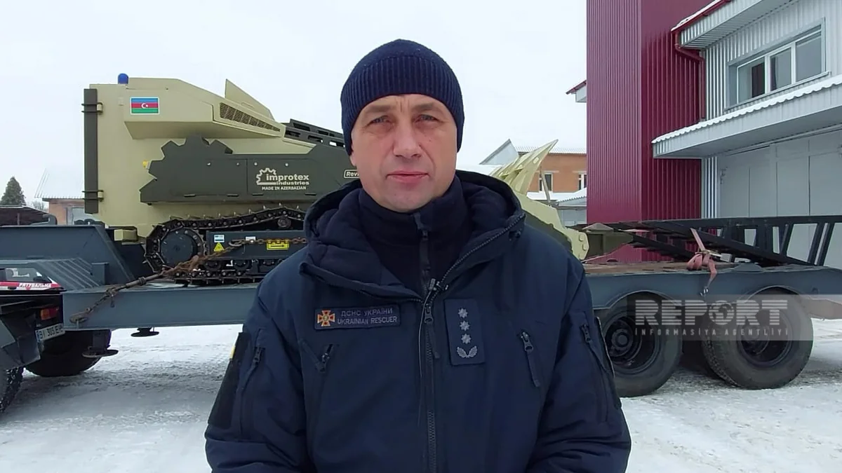 Ukrainian official: 'Demining machines sent from Azerbaijan will speed up our work' - PHOTO REPORTAGE