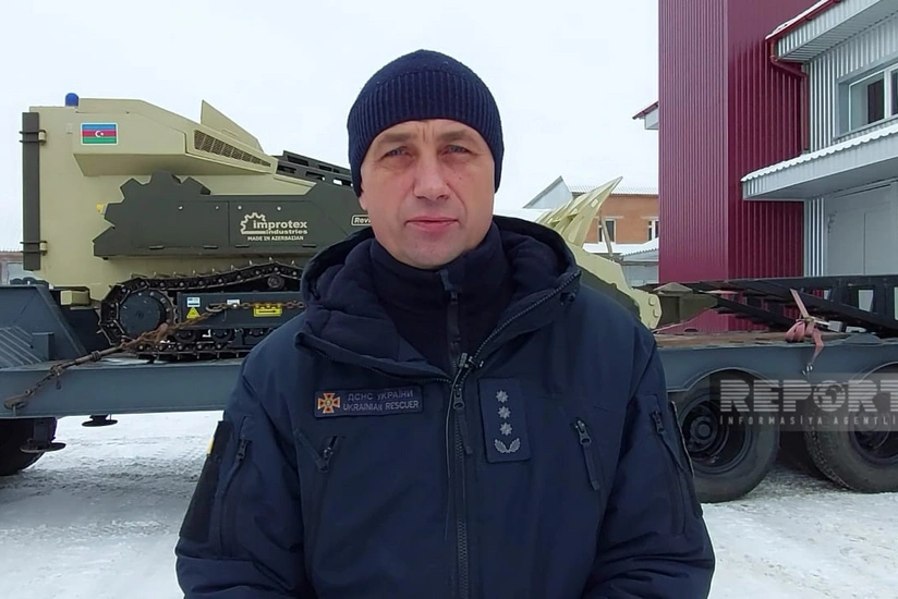 Ukrainian official: 'Demining machines sent from Azerbaijan will speed up our work' - PHOTO REPORTAGE