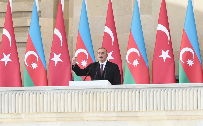 Prezident: Azərbaycan əsgər və zabiti böyük qəhrəmanlıq, şücaət göstərərək şərəfli missiyanı yerinə yetirdi 