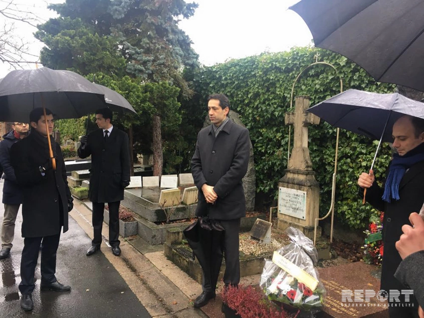 Parisdə Azərbaycan Demokratik Respublikasının nümayəndələrinin xatirəsi yad edilib - FOTO