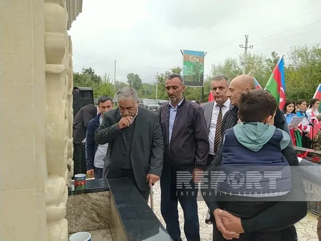Oğuzda şəhid bulağının açılışı olub