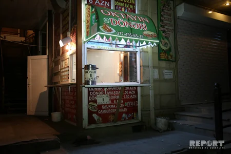Bakıda 3 naməlum şəxs dönərçiyə ağır bıçaq xəsarətləri yetirib - FOTO