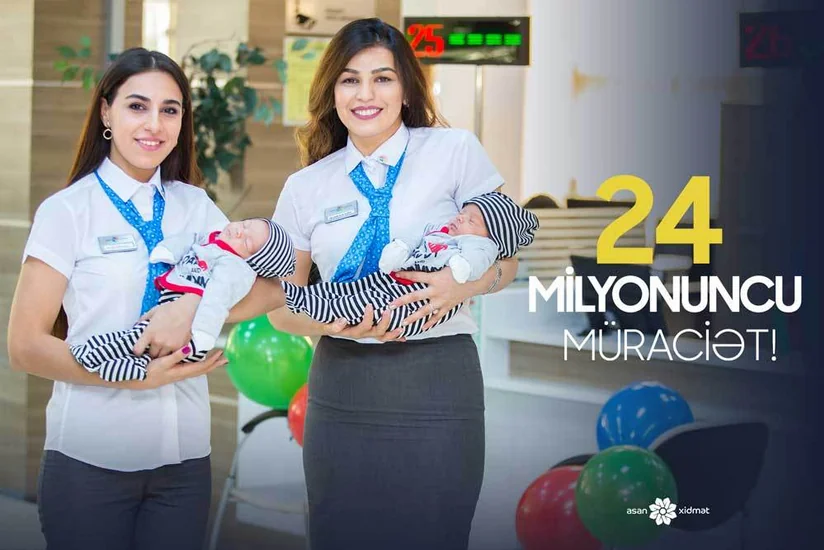 “ASAN xidmət”də 24 milyonuncu müraciət qeydə alınıb