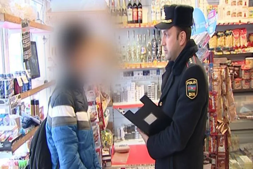 Bakıda yetkinlik yaşına çatmayanlara tütün məmulatları satan şəxslərə qarşı reyd keçirilib