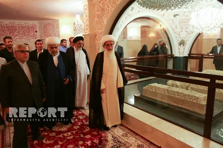 Ayətullahul-Uzma Həmədani: Heydər məscidi müasir üslub və dizaynla tikilib - FOTO