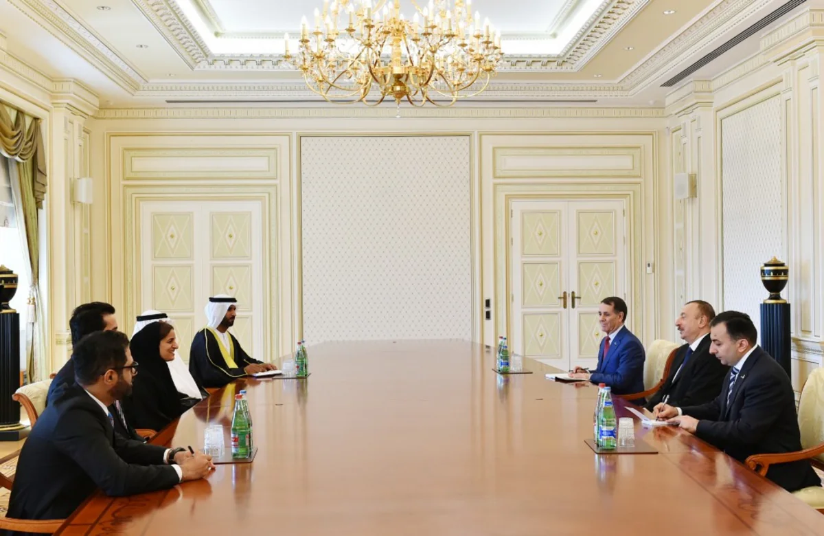President Ilham Aliyev received UAE Minister of State for Tolerance