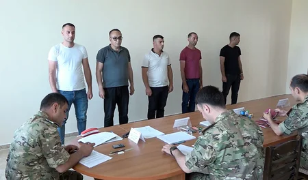 В Нахчыване проводятся учебные сборы с военнообязанными