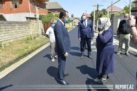Lənkəranda daxili yollar asfaltlaşdırılır - VİDEO
