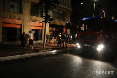 Bakıda Neptun market yanıb - FOTO - VİDEO - YENİLƏNİB