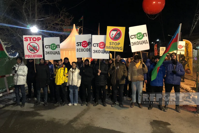 Демонстранты на дороге Ханкенди-Лачын проявляют высокую активность и на 36-й день акции