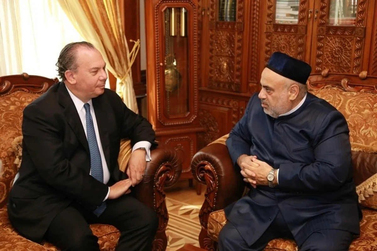 Allahşükür Paşazadə ABŞ Etnik Anlaşma Fondunun prezidenti ilə görüşüb