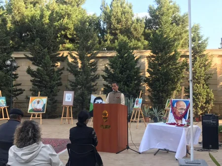 Bakıda Mahatma Qandinin doğum günü qeyd edilib