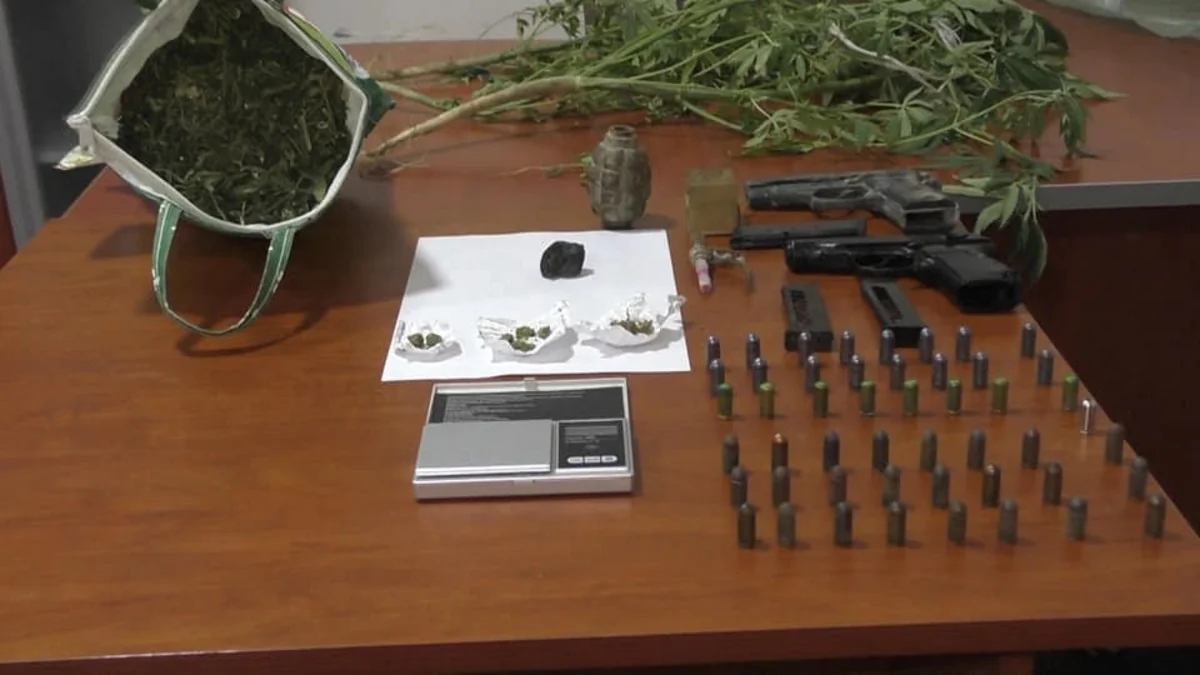 Abşeron sakinindən narkotik və silah götürülüb