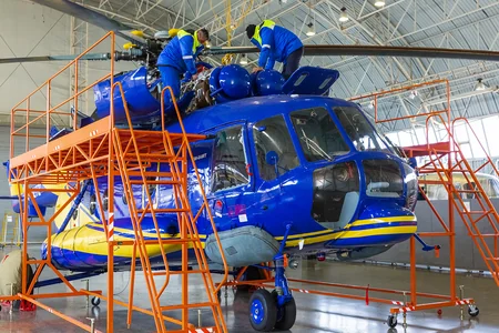 Azərbaycanda Rusiya istehsalı olan daha bir helikopterin əsaslı təmiri başa çatdı