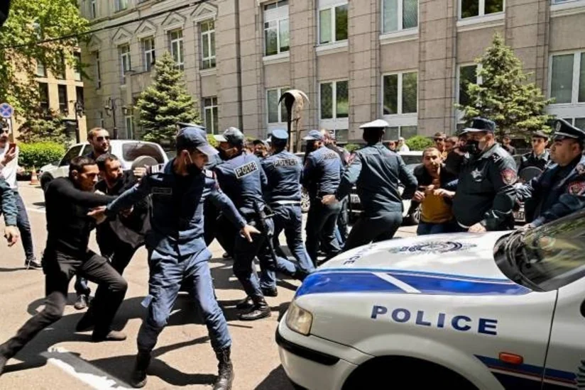 В Ереване прошла акция протеста, двое участников арестованы