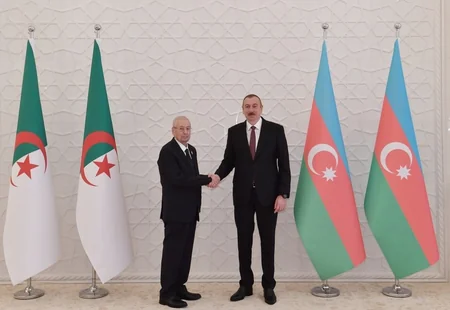 President Ilham Aliyev met with President of Algeria Abdelkader Bensalah