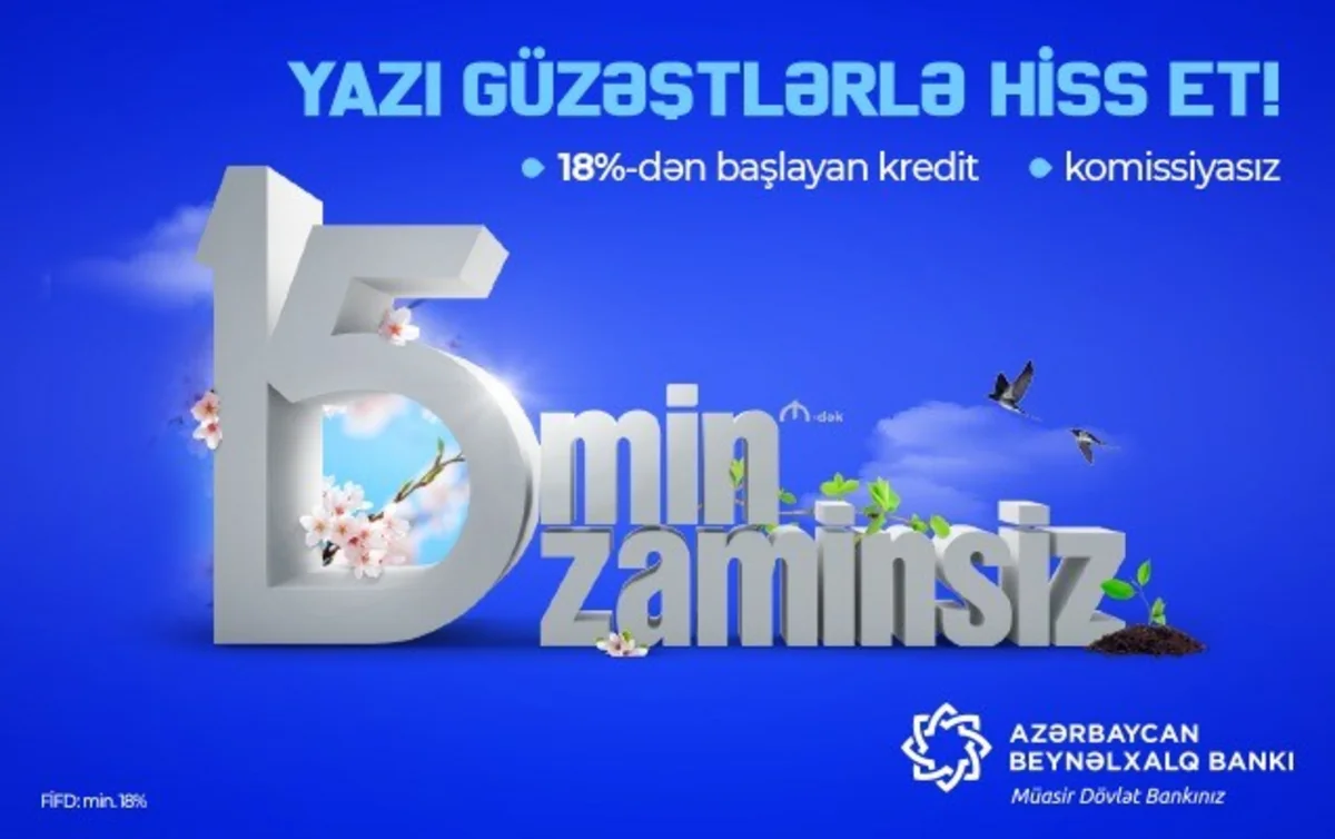 Azərbaycan Beynəlxalq Bankı kredit faizlərini endirib