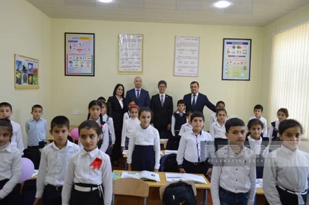 Yaponiya səfiri Astarada məktəb açılışında iştirak edib