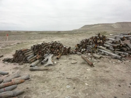 Xızıda 116 ədəd partlamamış hərbi sursat aşkar edilib