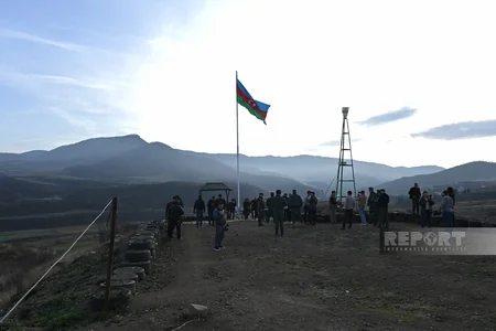 Qazaxın azad olunan kəndlərində Azərbaycan bayrağı dalğalanır - Ermənistanla sərhəddən REPORTAJ