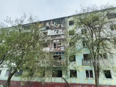 ФОТОРЕПОРТАЖ из центра Запорожья, разрушенного минувшей ночью