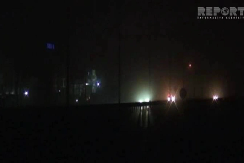 Goranboyda qatı duman avtomobillərin hərəkətində çətinlik yaradıb - FOTO