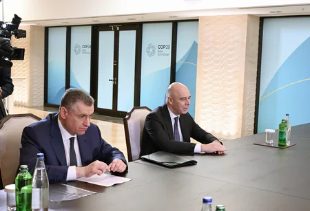 President Ilham Aliyev meets with Russian Finance Minister and Faction Leader in State Duma