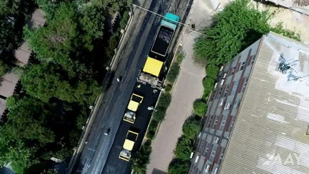 Bakının Məhsəti Gəncəvi küçəsi təmir edilir