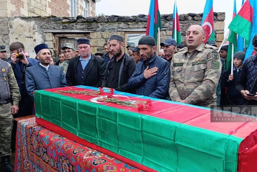 Gədəbəydə Birinci Qarabağ müharibəsinin şəhidi Bilal Qəhrəmanov dəfn edilib