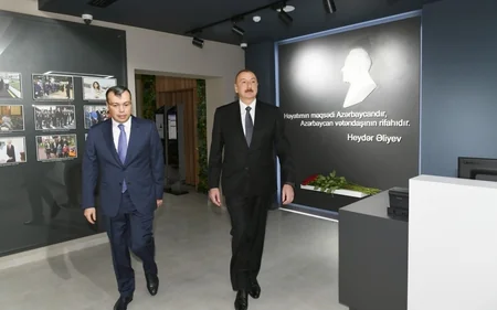 President Ilham Aliyev attends opening of DOST center No2