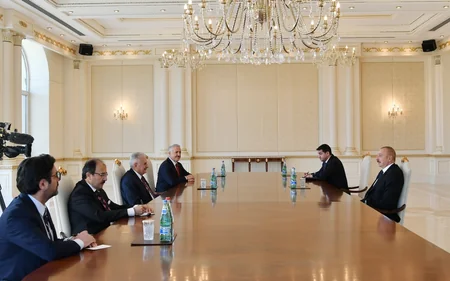 President Aliyev receives former Turkish PM